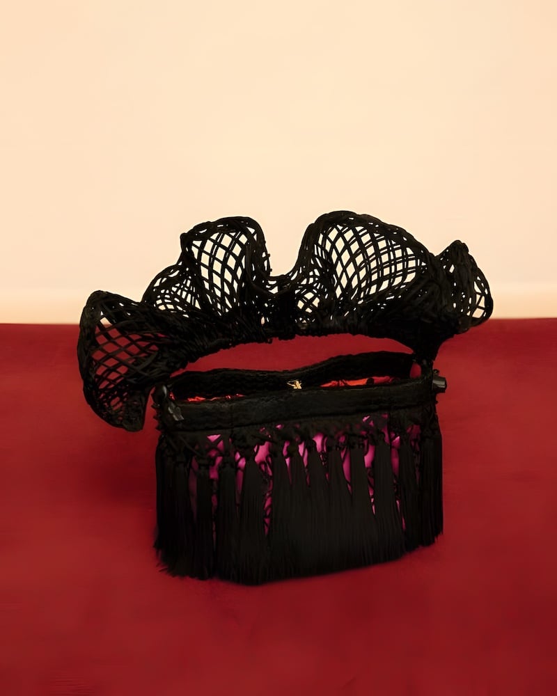 Christian Louboutin Flamencaba Mini Tassel Cage Top-Handle Bag