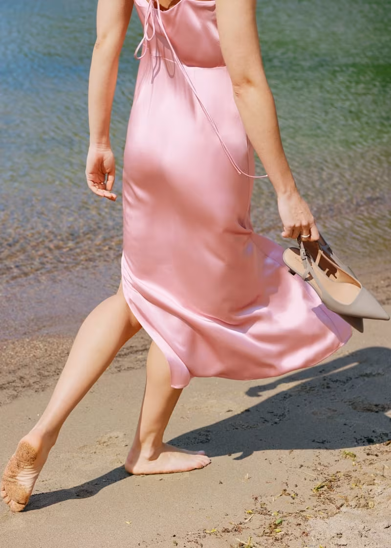 & Other Stories Cowl-Neck Dress